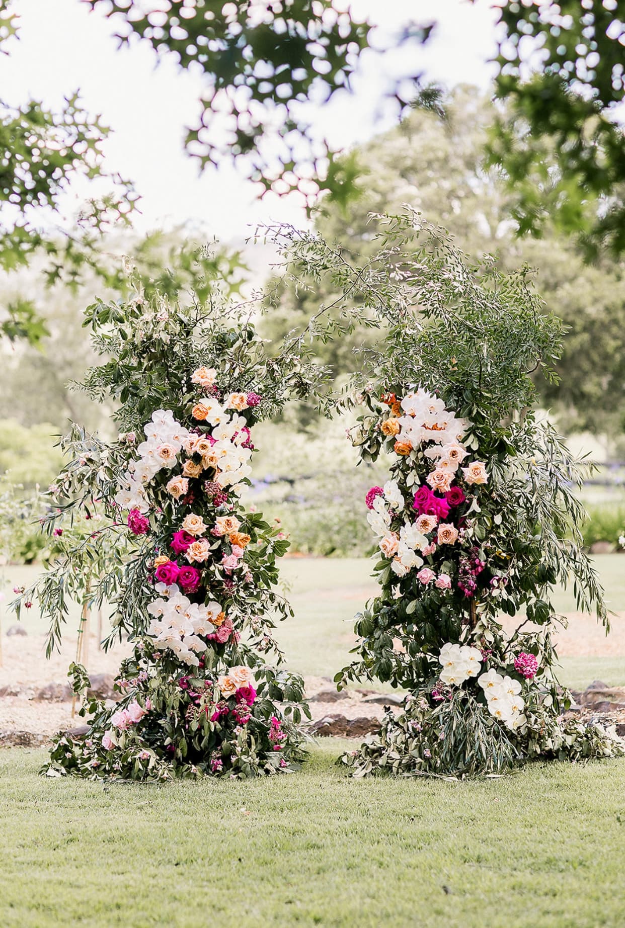 Vineyard confetti wedding
